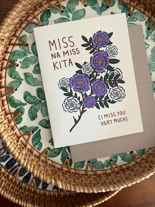 A Duck Amuck 'Miss Na Miss Kita/I Miss You Very Much' Greeting Card