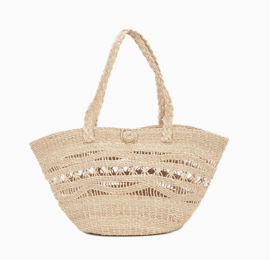 Kubo Mira Woven Abaca Market Tote Bag